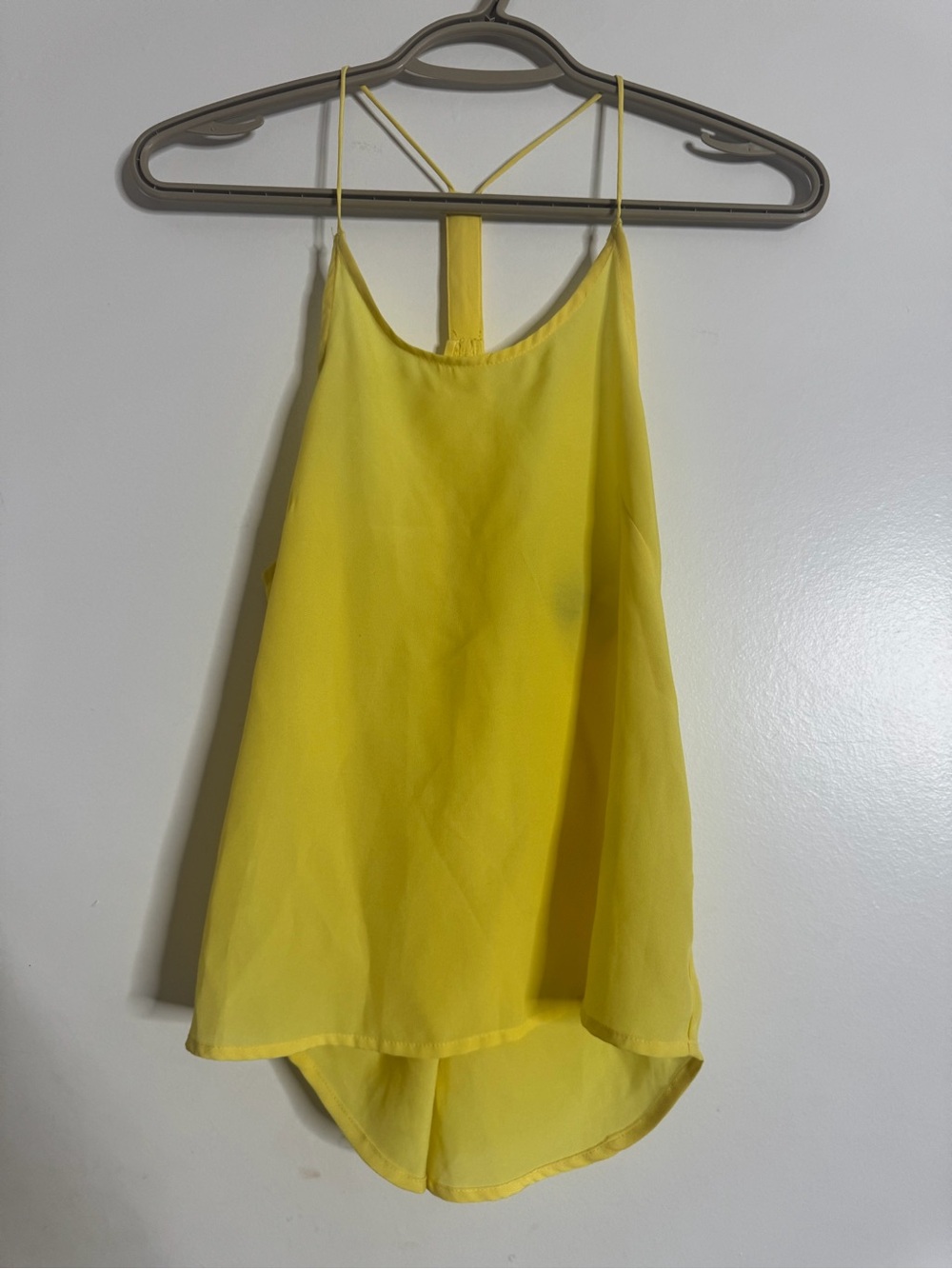 Zara Bright Yellow Double-Layer Camisole